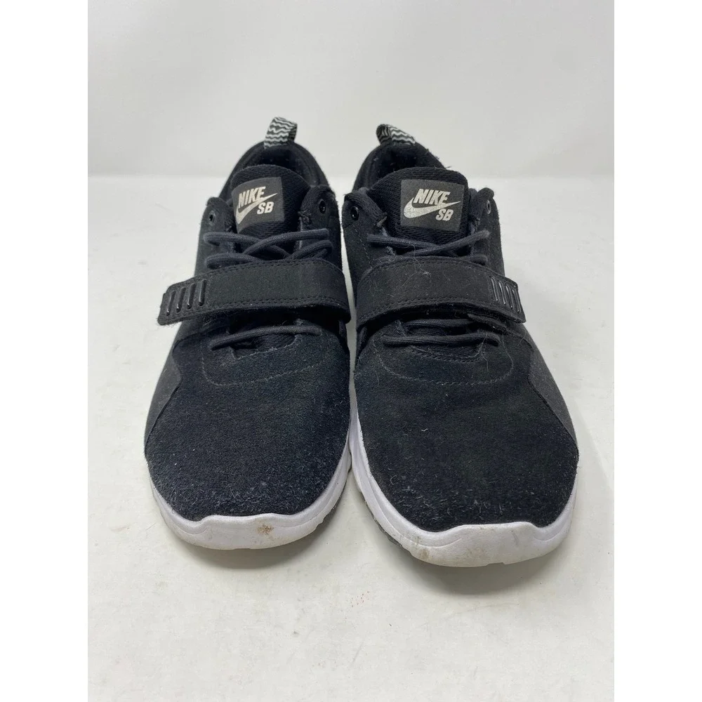 Nike SB Trainerendor Black White Suede Low Top Sneakers 806309-002 Mens 9